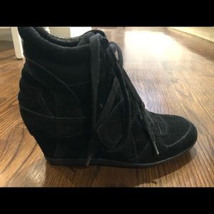 ASH Black Fashion Wedge Sneaker